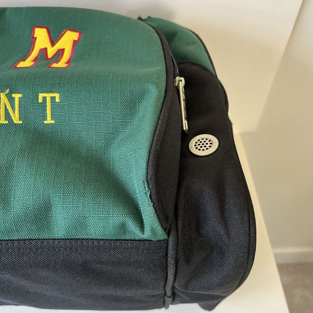 Vintage 90's Bum Equipment XXL Duffle Gym Travel Bag Embroidered B.U.M. Green - Picture 8 of 8
